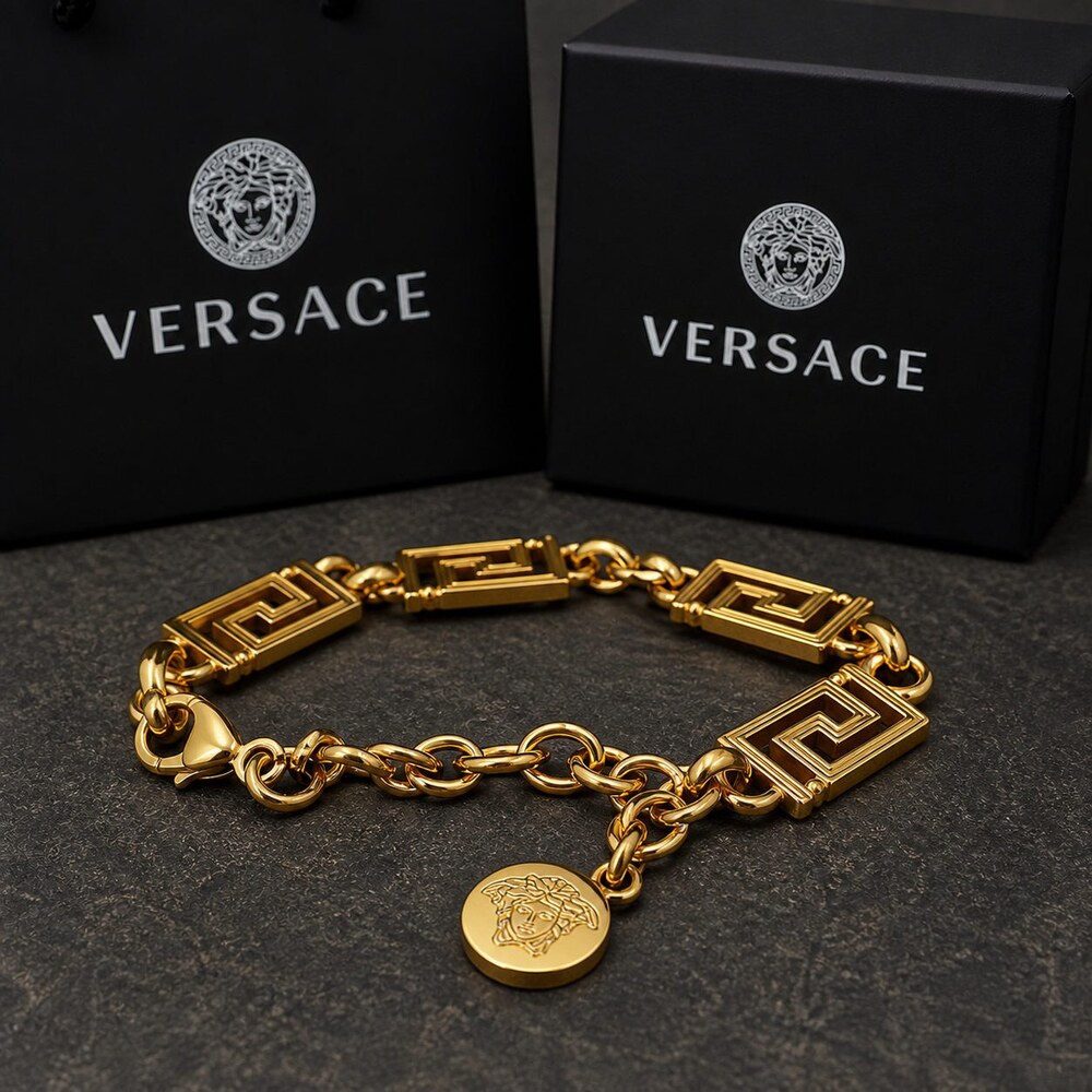 Versace Bold Statement Bracelet Style 3 | New with Box - Picture 5 of 9